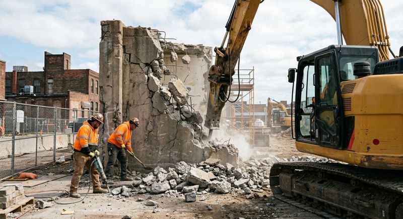 Stone Demolition in Bergen County, NJ