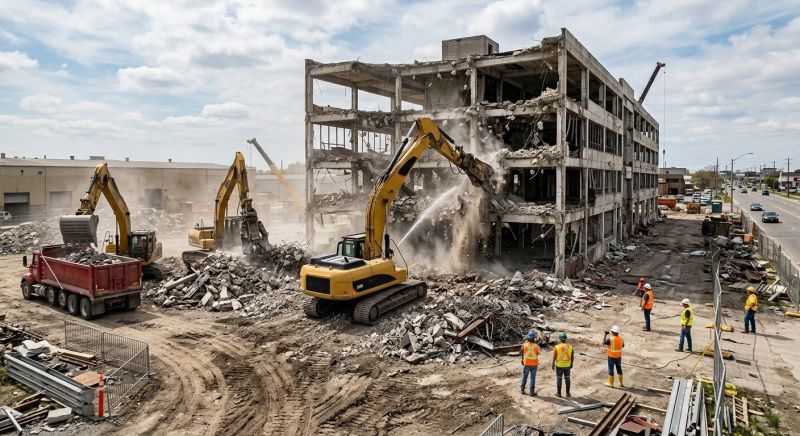 Commercial Site Demolition in Houston, TX